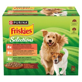 PURINA Friskies in salsa - cibo umido per cani - 24x85g