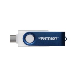 Patriot Memory 64GB Xporter X550 USB chiavetta flash doppia USB A+C (PS64GX550AAD) bianco blu