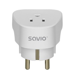 SAVIO AP-01 Adattatore da viaggio US presa – EU spina