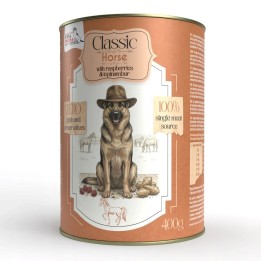 SYTA MICHA Classic Mono Cavallo con lamponi e topinambur - cibo umido per cani - 400g