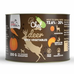 SYTA MICHA Chef Cervo con verdure Mono - cibo umido per cani - 200g