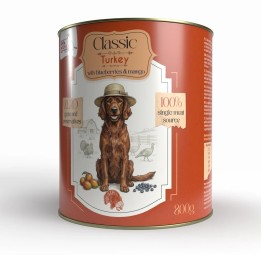 SYTA MICHA Classic Mono Tacchino con mango - cibo umido per cani - 800g