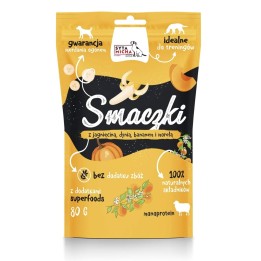SYTA MICHA Snack con agnello, zucca, banana e albicocca - snack per cani - 80g