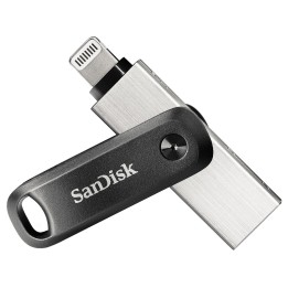 SanDisk iXpand USB chiavetta flash 64 GB USB Type-A / Lightning 3.2 Gen 2 (3.1 Gen 2) nero argento