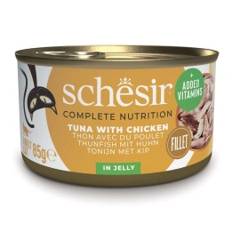 SCHESIR Tonno con pollo in gelatina - cibo umido per gatti - 85g