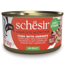 SCHESIR in gelatina Tonno con gamberetti - cibo umido per gatti - 85 g