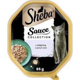 SHEBA Collezione salse Vitello in salsa leggera – cibo umido per gatti – 85g