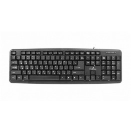 Esperanza TKR101 Tastiera Office USB QWERTY Inglese Russo Nero