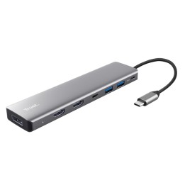 Trust 25661 Hub interfaccia USB Type-C Alluminio