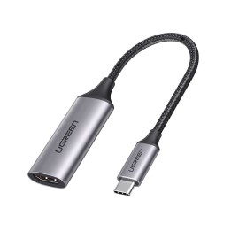 Ugreen 70444 adattatore cavo video HDMI Type A (Standard) USB Type-C alluminio nero