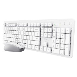 Trust Ody II Wireless US - set (tastiera + mouse) bianco
