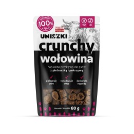 UNISZKI Croccante Manzo con Prezzemolo e Ortica - Snack per Cani - 80g