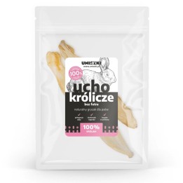 UNISZKI Orecchio di coniglio senza pelo - snack per cani - 2 pezzi