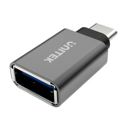 UNITEK Y-A025CGY Adattatore cavo interfaccia USB Type-C USB Type-A Metallico