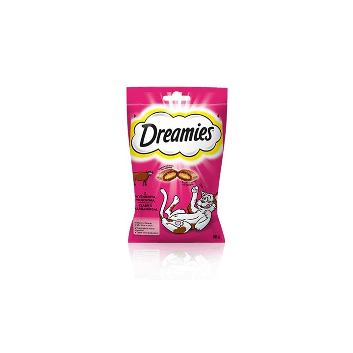 Dreamies 4008429037948 cibo secco per gatti 60 g Adult Manzo