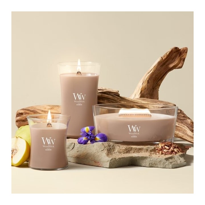 Candela profumata media WOODWICK Cashmere 1 pezzo