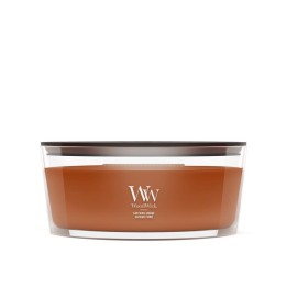 WoodWick Candela in cera Fumo di zafferano Ellisse marrone 1 pz
