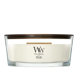 Candela profumata Ellipse WOODWICK teak bianco 1 pezzo