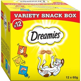 DREAMIES Scatola snack assortita - snack per gatti - 12x60 g