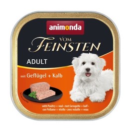 ANIMONDA Vom Feinsten Adult Pollame e vitello - cibo umido per cani - 150g