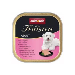 ANIMONDA Vom Feinsten Adult tacchino con prosciutto - cibo umido per cani - 150g