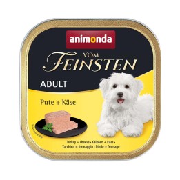 ANIMONDA Vom Feinsten Adult tacchino e formaggio - cibo umido per cani - 150g