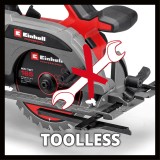 EINHELL sega circolare cordless 18V TP CS 18/165 Li BL SOLO 4331225