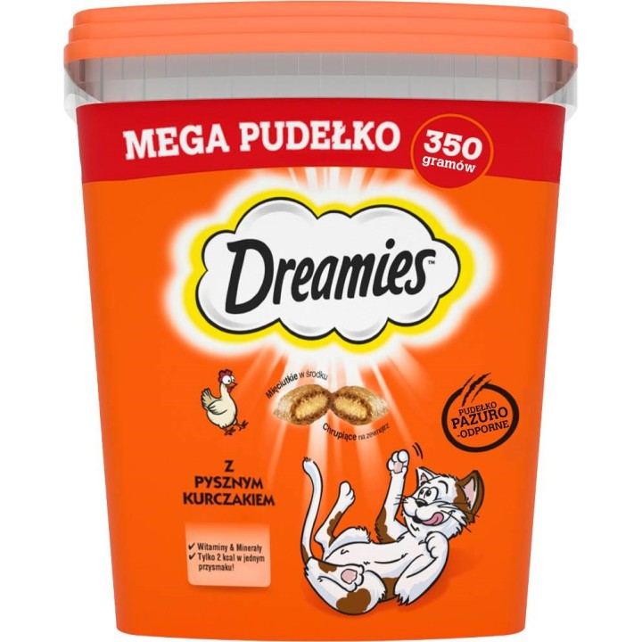 DREAMIES Sapori misti con pollo e formaggio - snack per gatti - 350g