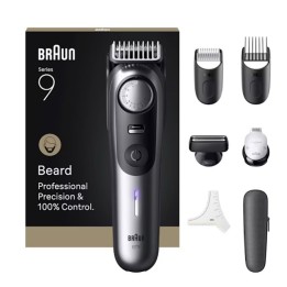 Braun BeardTrimmer 9 BT9520 trimmer per barba a batteria 52 2 cm bagnato e asciutto nero grigio
