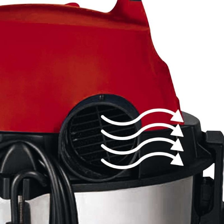 Einhell TH-VC 1820 S 20 L Aspirapolvere bidone Secco e umido 1250 W Sacchetto per polvere