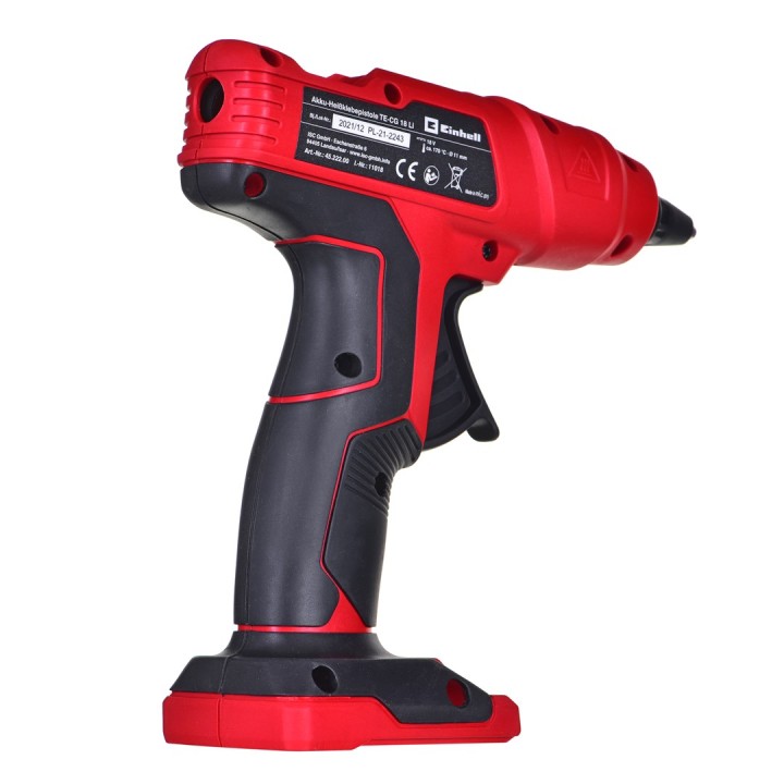 Pistola a caldo TE-CG 18 Li-Solo AKU EINHELL Nero Rosso