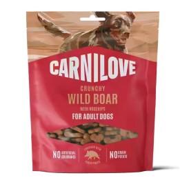 CARNILOVE Crunchy Cinghiale con bacche di rosa canina - snack per cani - 200g