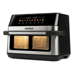 G3 Ferrari G10223 friggitrice Doppia 12 L Autonoma 2200 W Friggitrice ad aria calda Nero Acciaio inossidabile