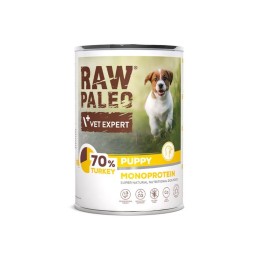 VETEXPERT Raw Paleo Puppy Monoprotein tacchino - cibo umido per cuccioli - 400 g