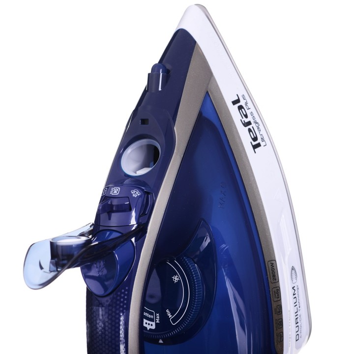 Tefal Ultimate Pure FV6812E0 Ferro da stiro a vapore 2800 W blu argento