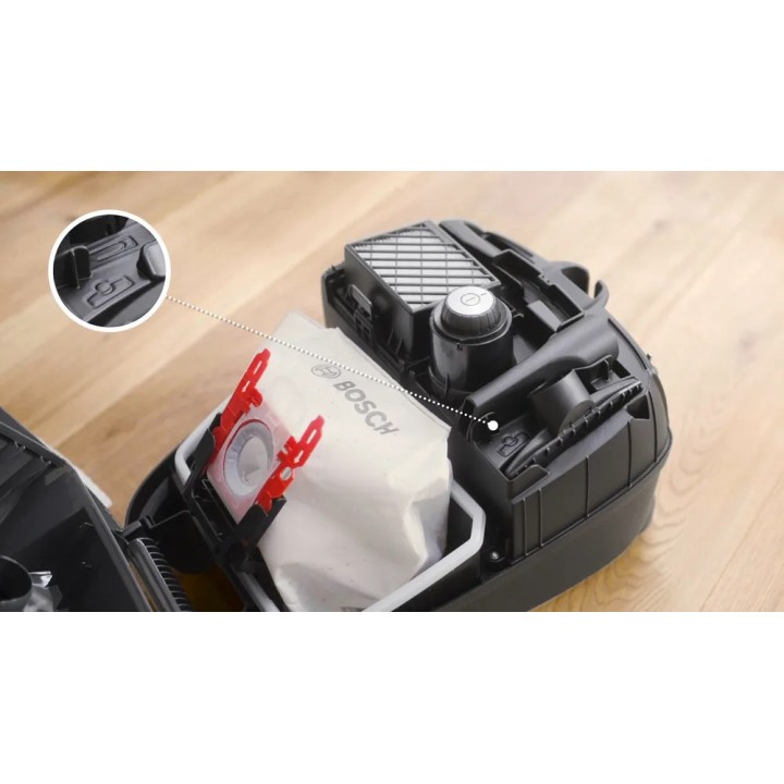 Bosch Serie 4 BGB41POW1 850 W aspirapolvere con sacco nero