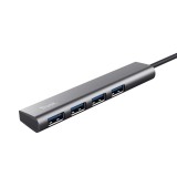 Trust Halyx USB 3.2 Gen 1 (3.1 Gen 1) Type-A 5 Mbit/s nero grigio