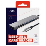 Trust Halyx USB 3.2 Gen 1 (3.1 Gen 1) Type-C 104 Mbit/s Alluminio