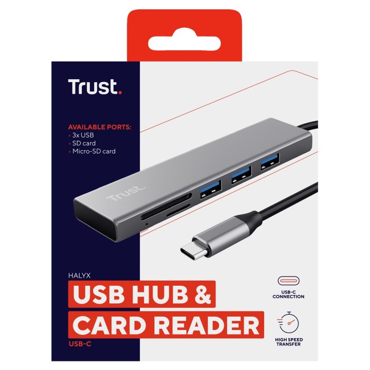 Trust Halyx USB 3.2 Gen 1 (3.1 Gen 1) Type-C 104 Mbit/s Alluminio