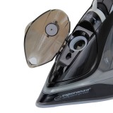 Esperanza EHI011 Ferro da stiro a vapore piastra ceramica grigio nero 2600 W