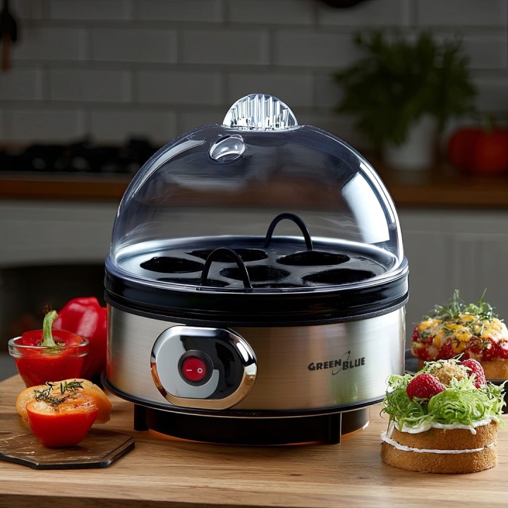 GreenBlue cuocitore automatico uova 400W potenza fino a 7 uova tazza dosatrice 220-240V~ 50 Hz GB572