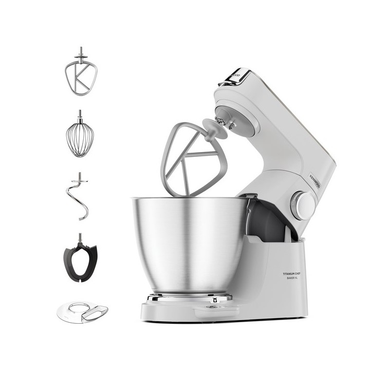 Kenwood Robot da cucina Titanium Chef Baker XL 1200 W 7 L bianco con bilancia integrata