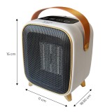 Termoventilatore ceramico ADLER AD 7762 1000W bianco