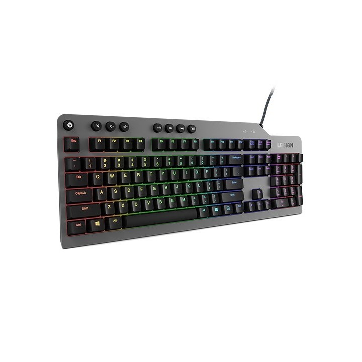 Lenovo Legion K500 tastiera Gaming USB QWERTY US inglese nero grigio
