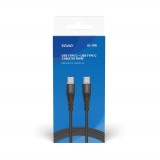 Cavo Savio CL-159 USB 1 m USB 2.0 USB C - USB C nero