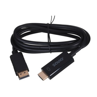 Savio CL-56 adattatore cavo video 1.5 m DisplayPort HDMI tipo A (standard) nero