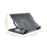 Techly Supporto per notebook e pad di raffreddamento per notebook fino a 17.3