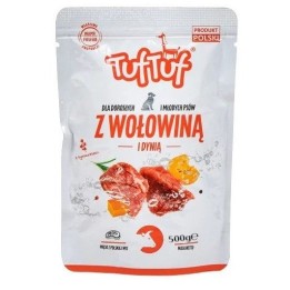 TUF TUF cibo umido per cani manzo con zucca - 500g