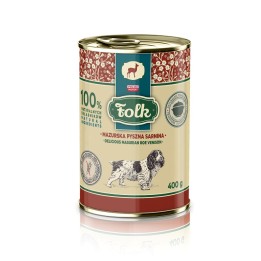 FOLK Delicious Masurian uova di pesce cervo Mono - cibo umido per cani - 400g