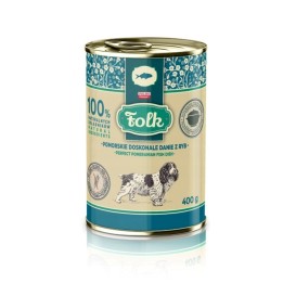 FOLK Pomeranian piatto di pesce eccellente - cibo umido per cani - 400g